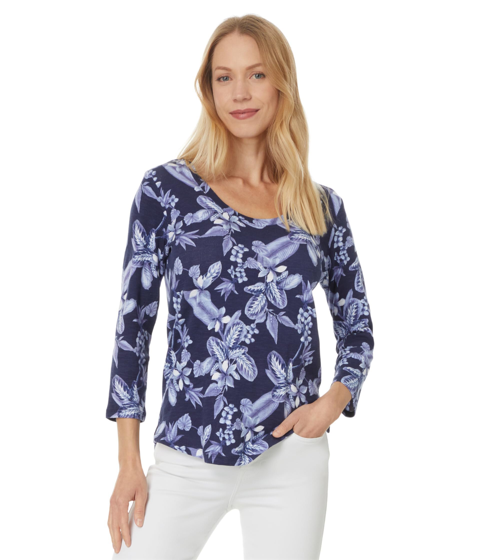 Футболка Ashby Isles Hightide Flora от Tommy Bahama из 100% хлопка с цветочным принтом Tommy Bahama