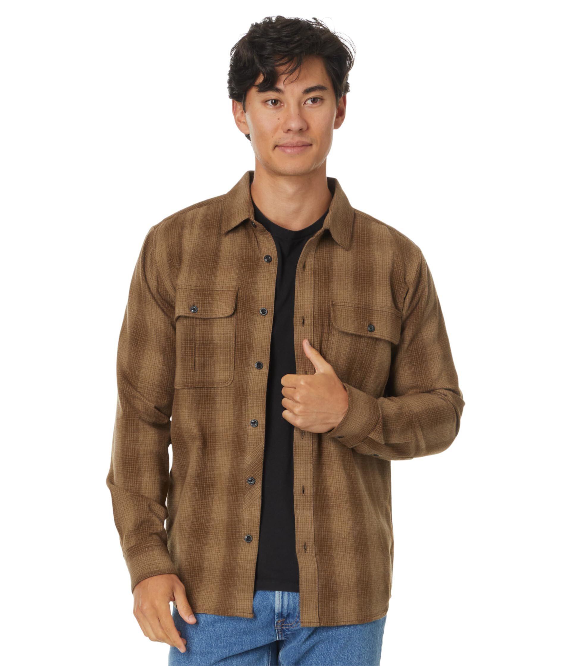 Мужская Повседневная рубашка Volcom Shadowstone Flannel Long Sleeve Volcom