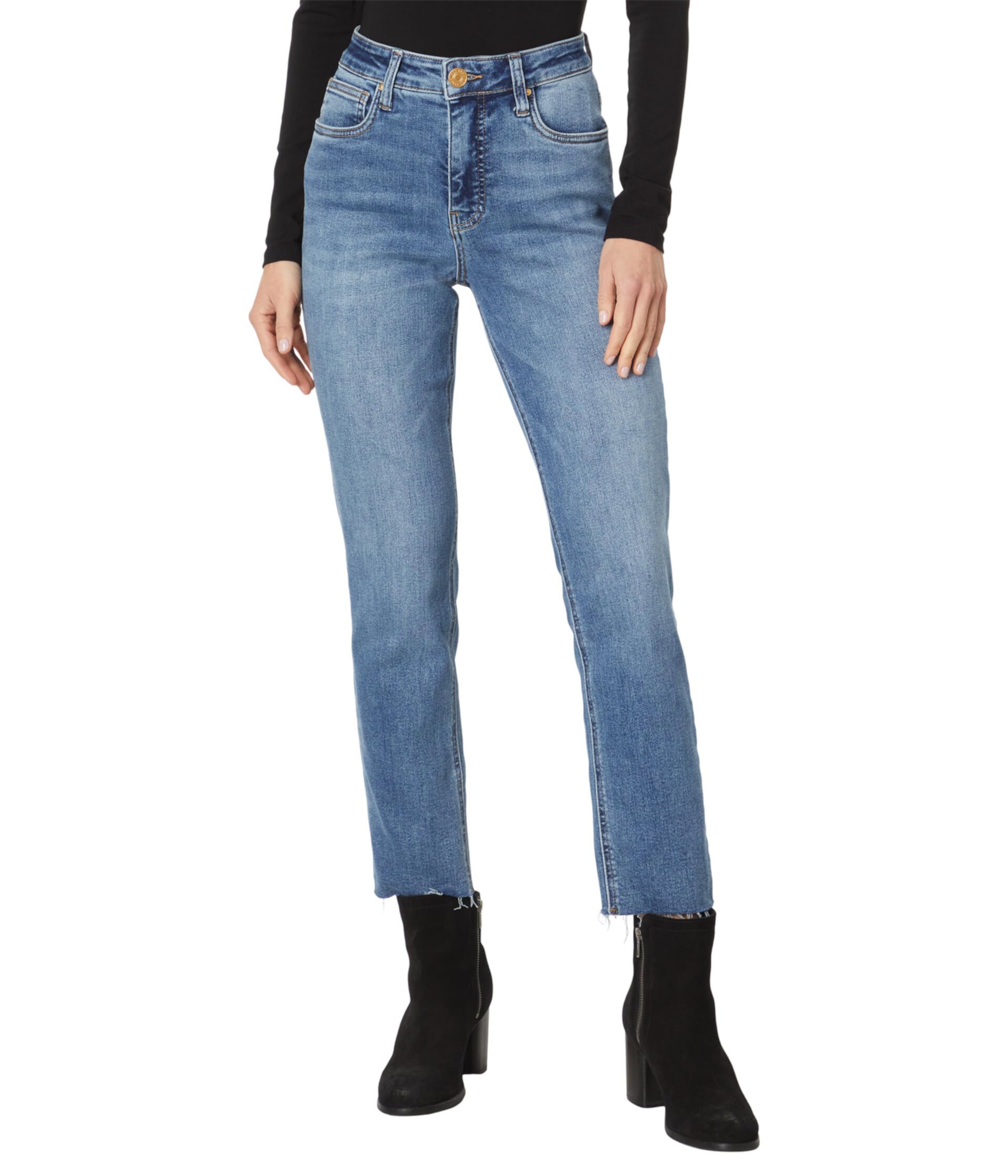 Женские Джинсы bootcut KUT from the Kloth Rachael High Rise Fab Ab Mom Raw Hem Long Inseam KUT from the Kloth