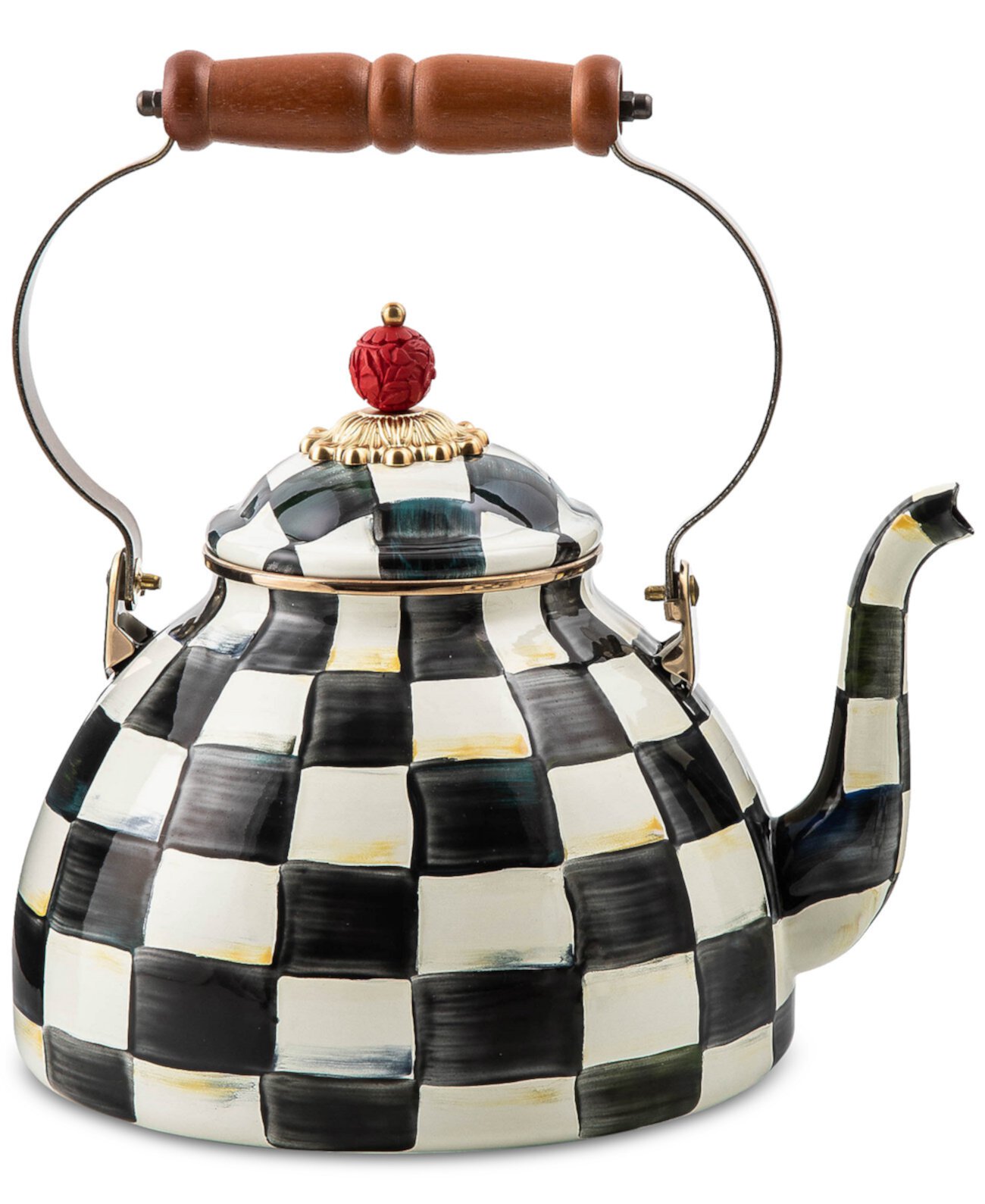 Courtly Check 3-Qt. Tea Kettle MacKenzie-Childs