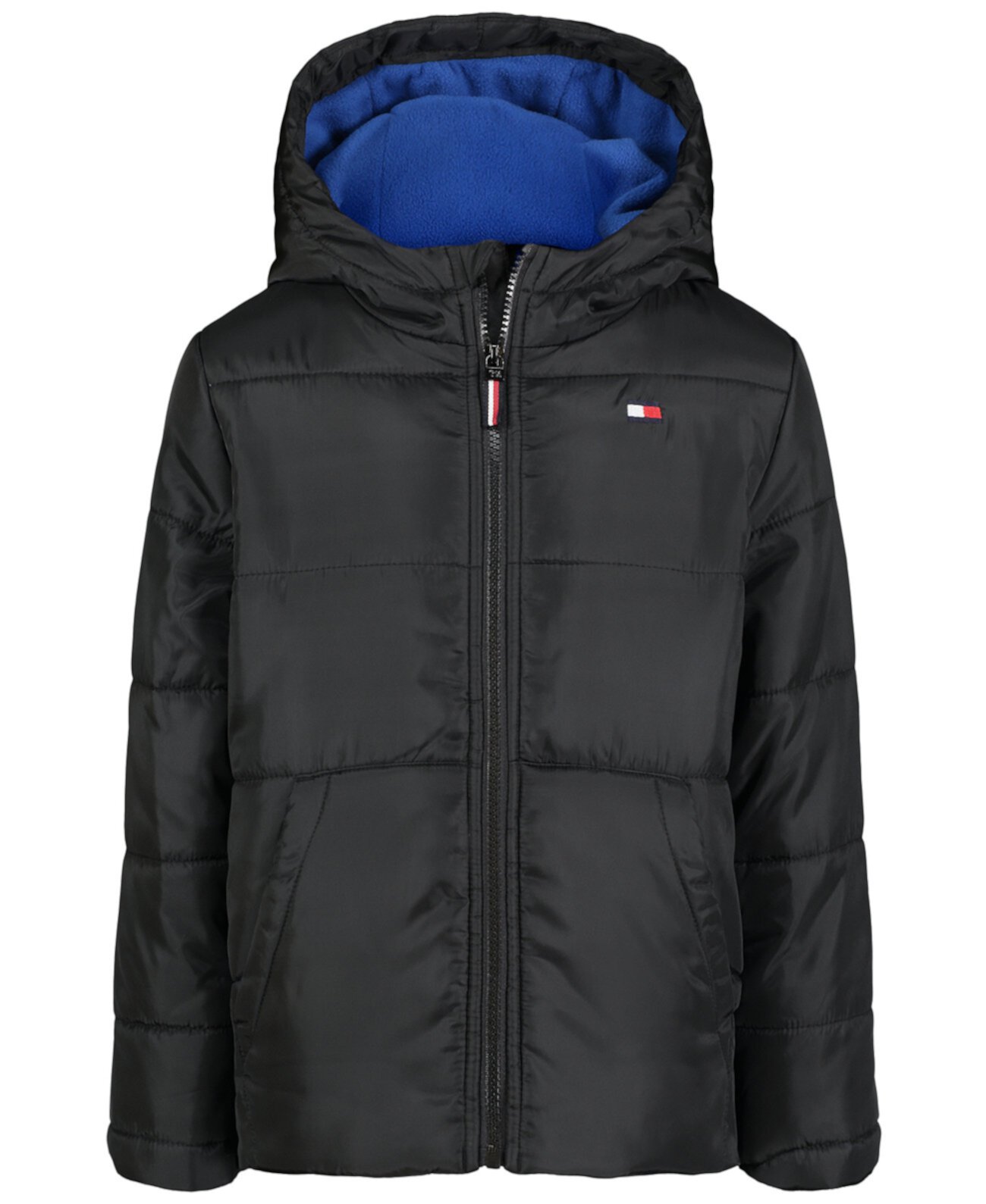  Детские Пуховики Tommy Hilfiger Big Boys Sleeve Graphic Puffer Jacket Tommy Hilfiger