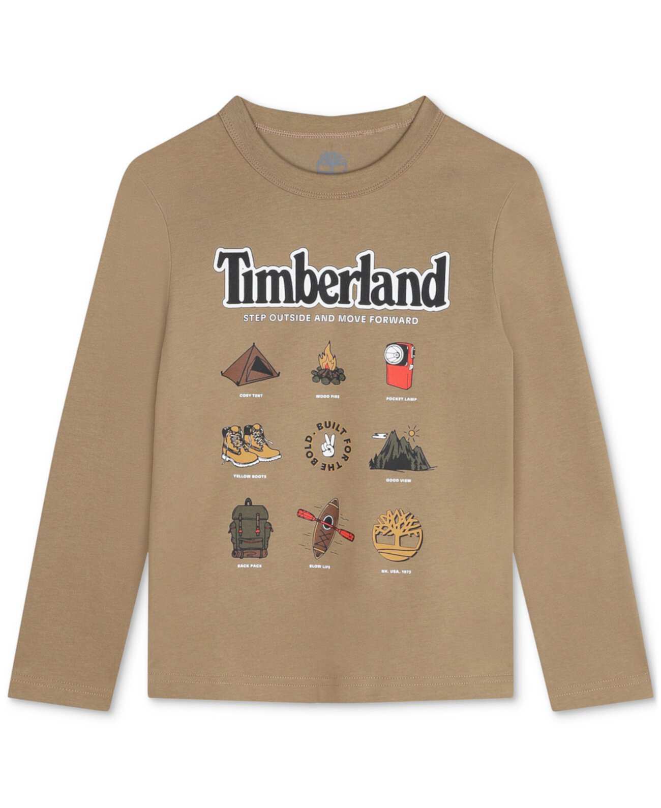 Мальчикам Футболка Timberland Step Outside с длинным рукавом Timberland