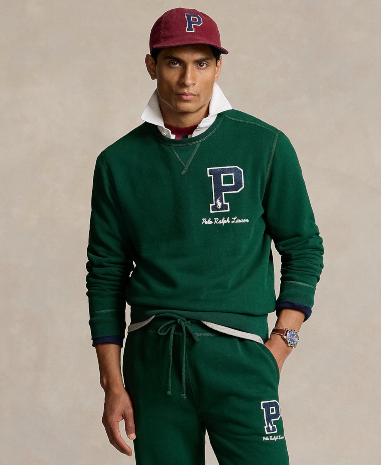 Мужская Толстовка Polo Ralph Lauren The RL Fleece Letterman Polo Ralph Lauren