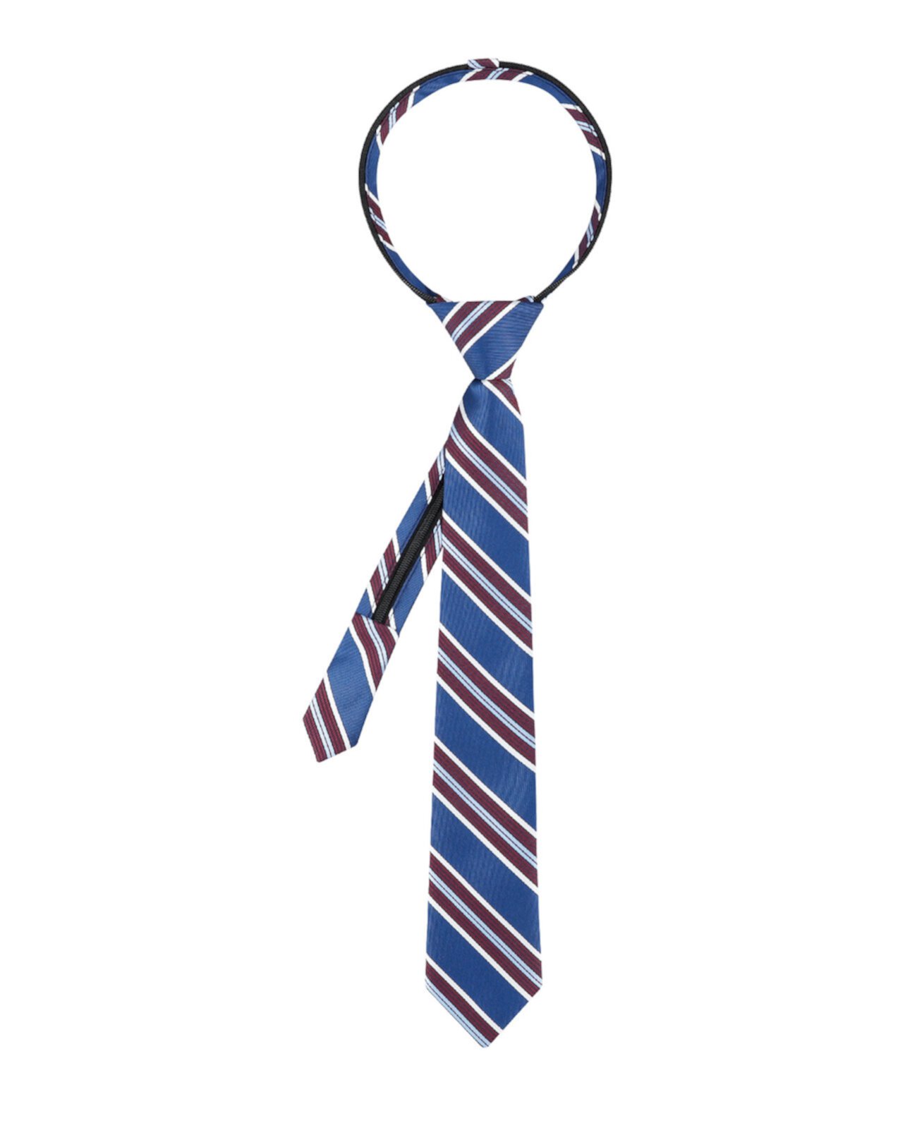 Boys Bleeker Stripe Pre-Tied Zipper Necktie Tommy Hilfiger