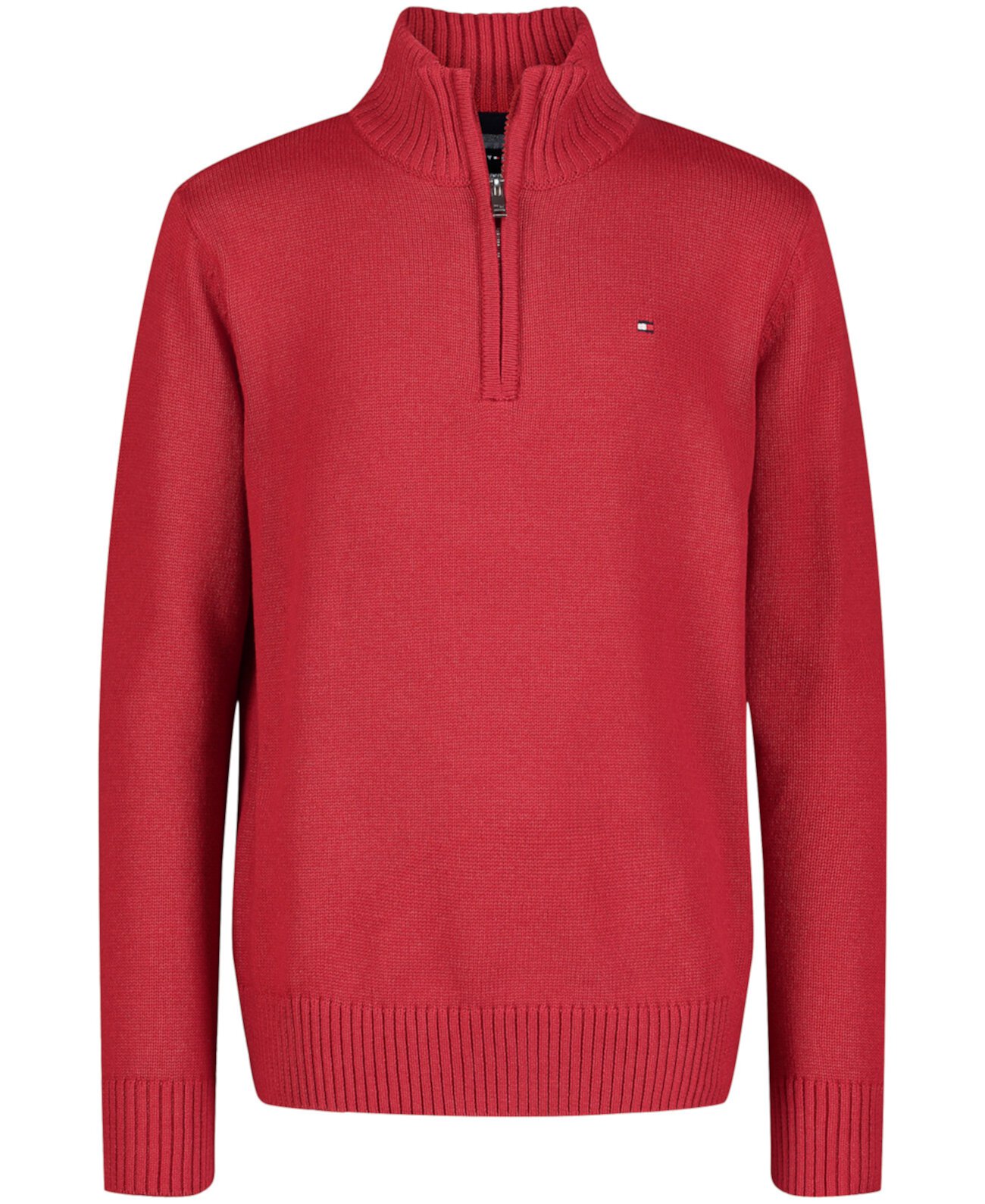  Свитер Tommy Hilfiger Big Boys Solid 1/4 Zip Tommy Hilfiger