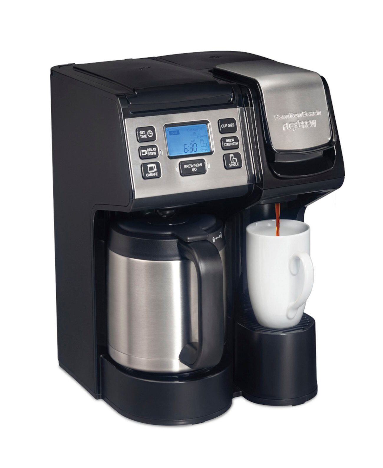 12 Cup FlexBrew Trio Coffee Maker with Thermal Carafe Hamilton Beach