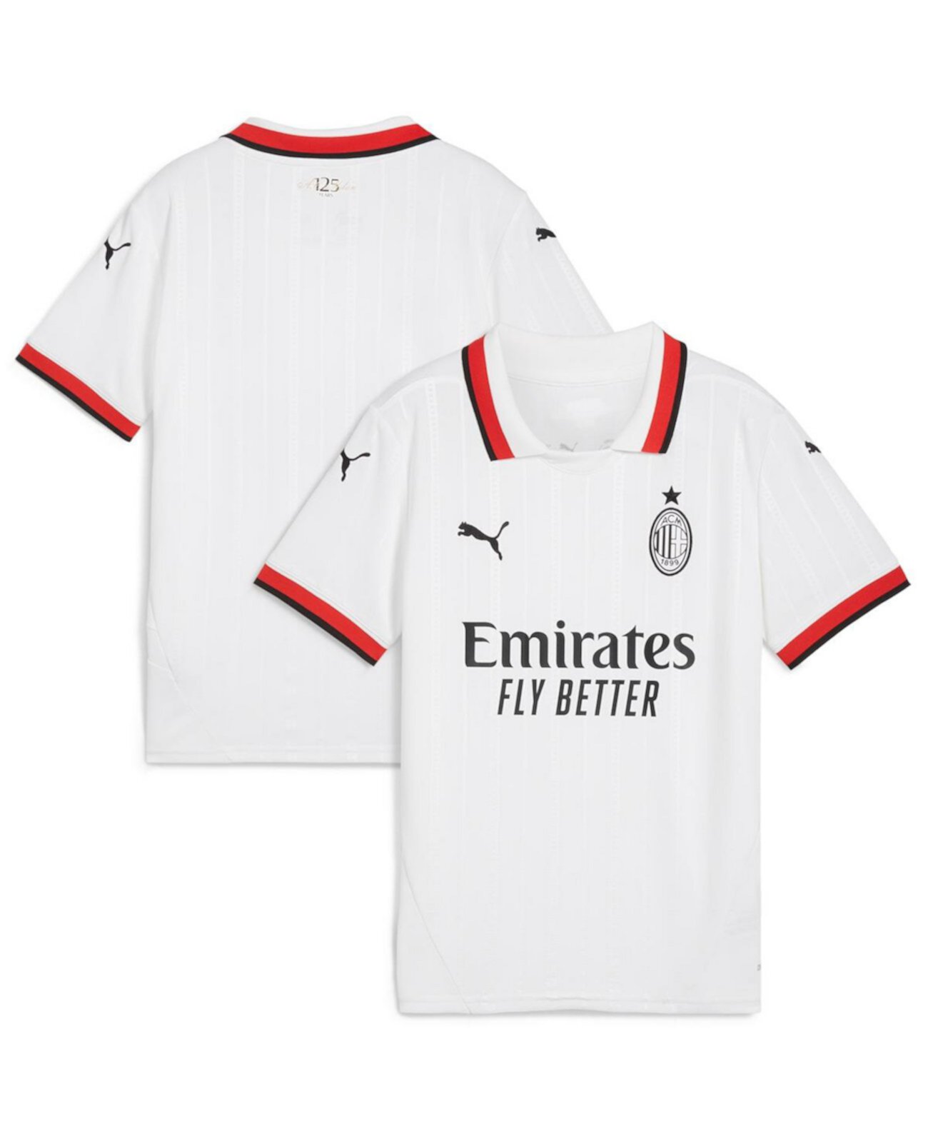 Big Boys and Girls White AC Milan 2024/25 Away Replica Jersey PUMA