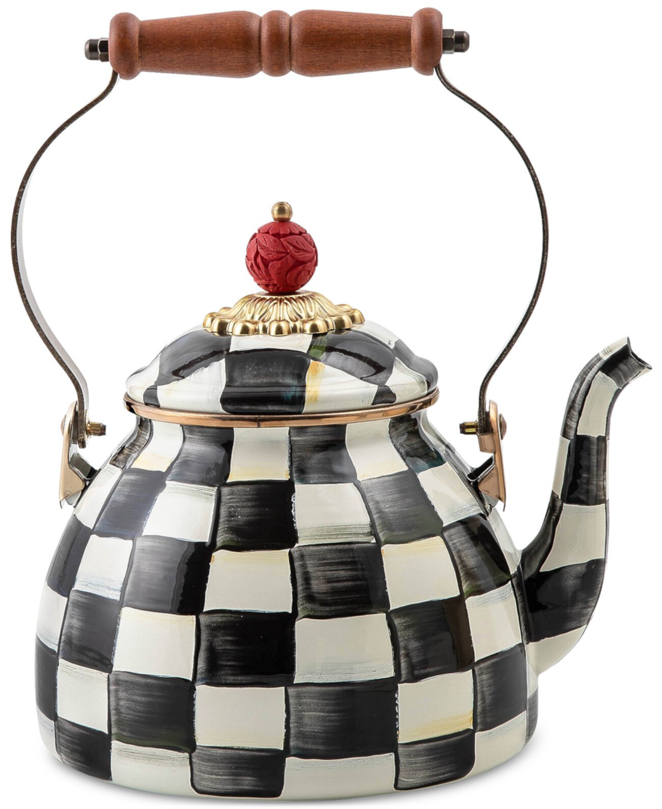 Courtly Check 2-Qt. Tea Kettle MacKenzie-Childs