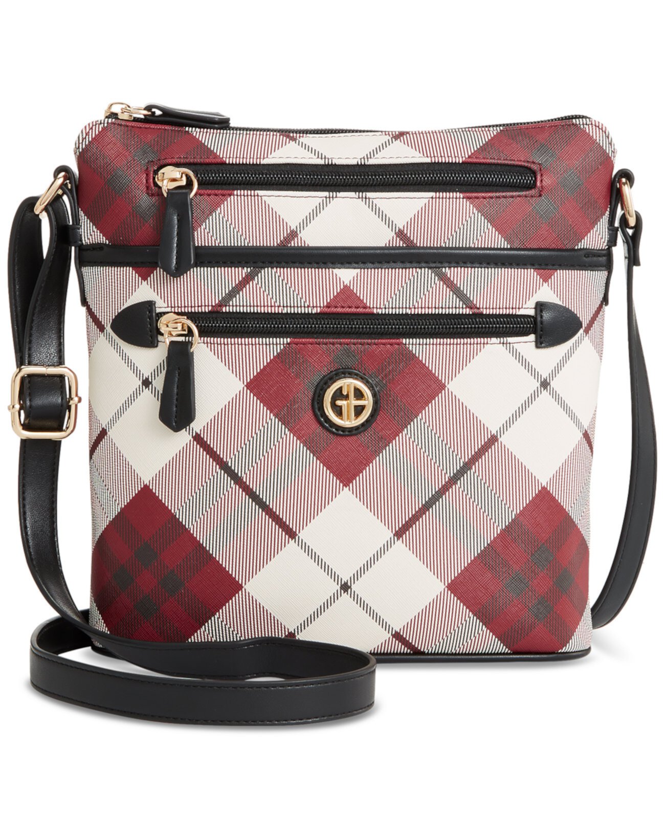 Сумка кросс-боди Giani Bernini Plaid Saffiano North South Small Giani Bernini