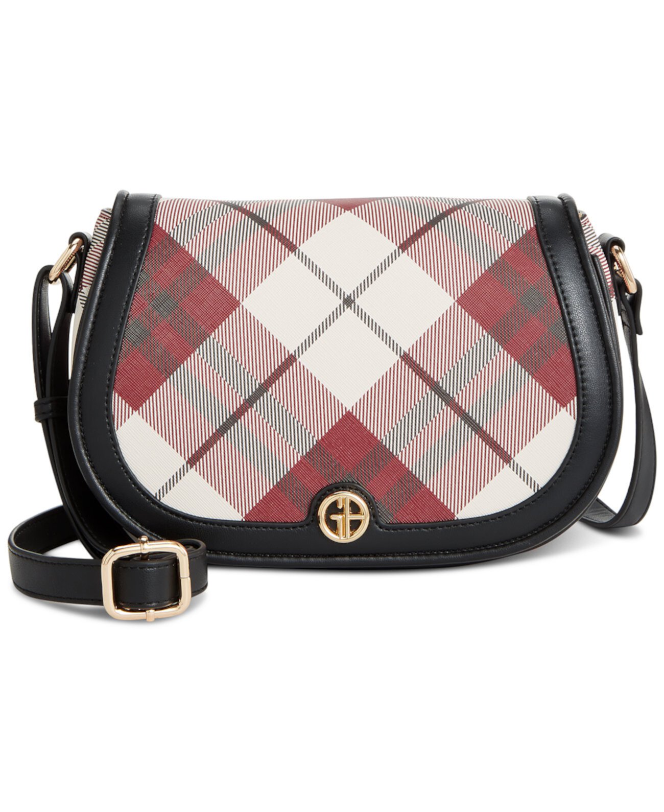 Сумка кросс-боди Giani Bernini Plaid Saffiano Saddle Small Giani Bernini