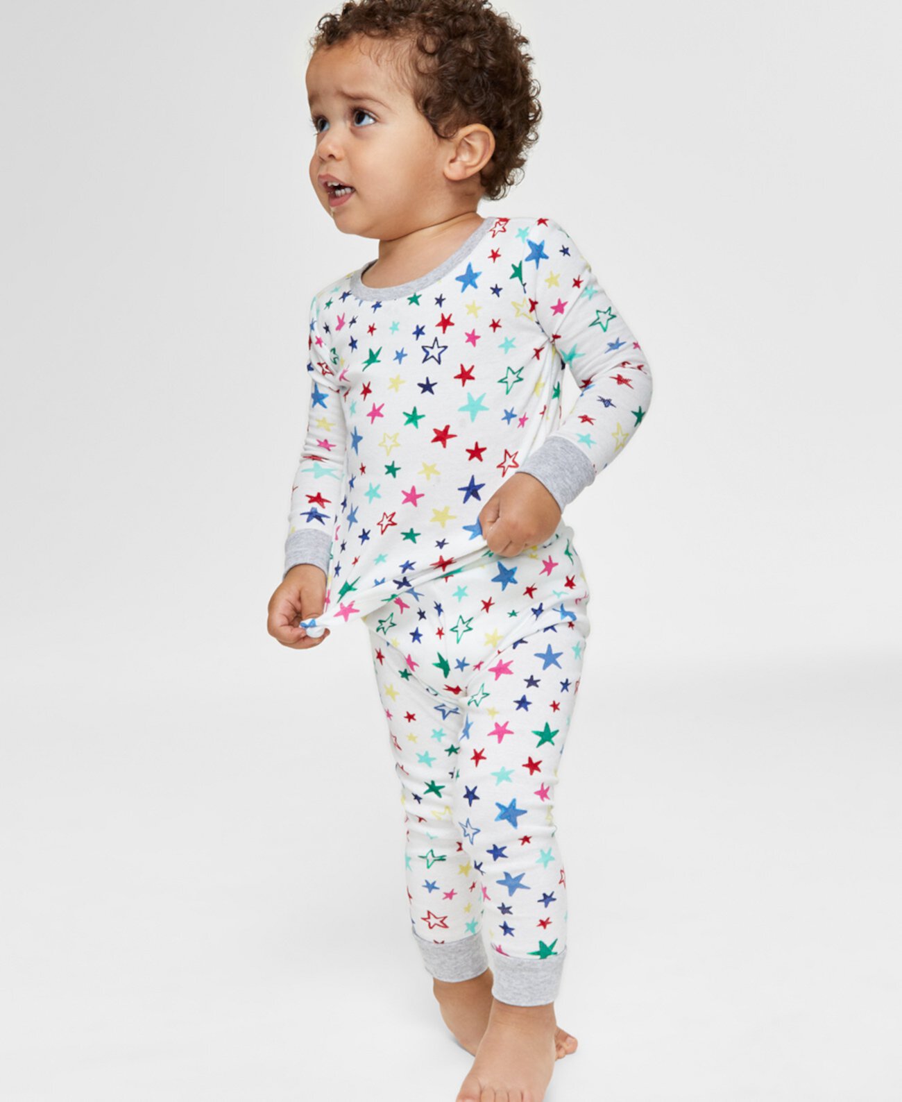 Family Pajamas Baby & Toddler Star Toss Cotton Snug-Fit Family Holiday Pajamas, Created for Macy's Holiday Lane