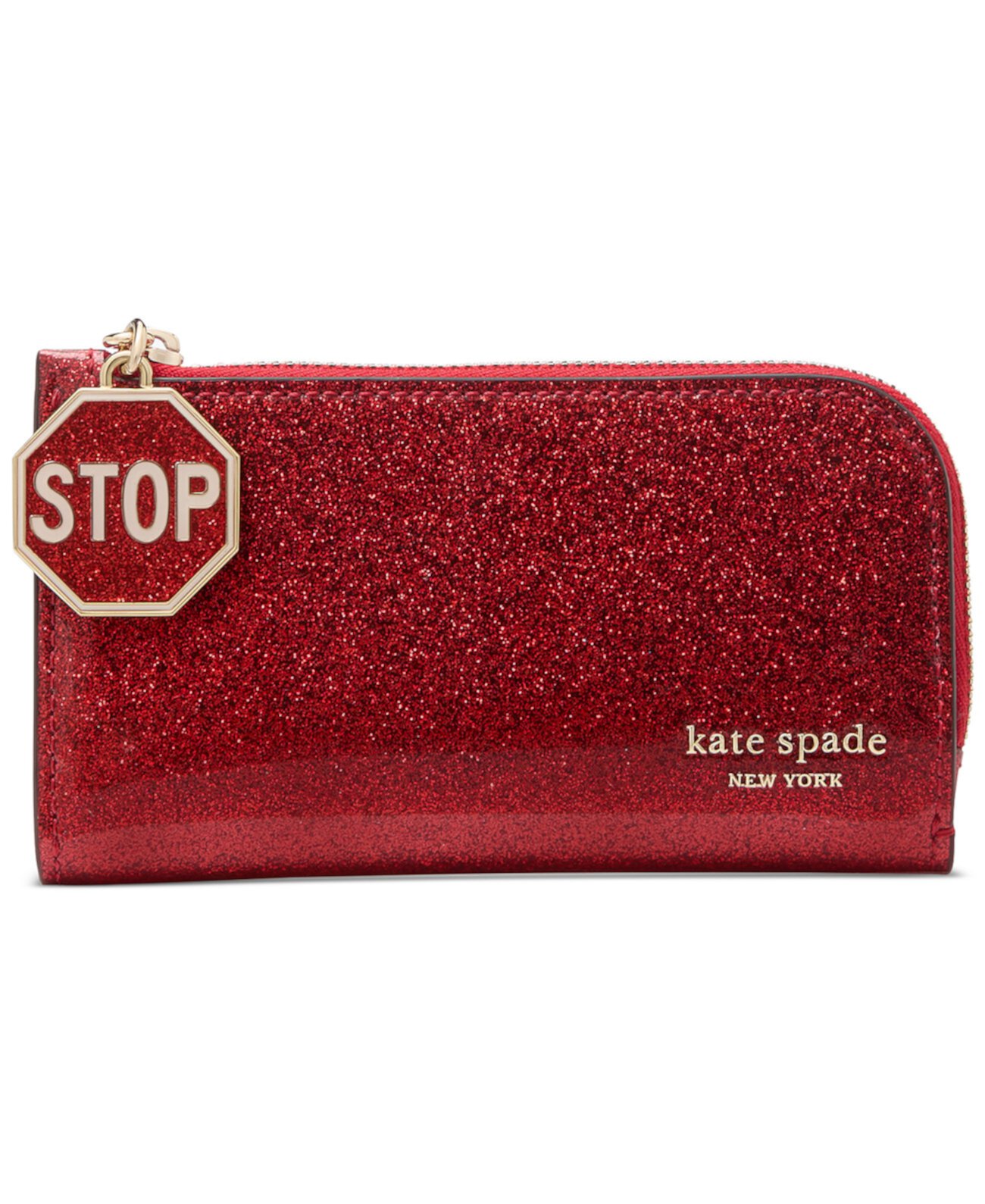 Бумажник Kate Spade New York Cars Glitter Patent Leather Small Slim Bifold Kate Spade New York