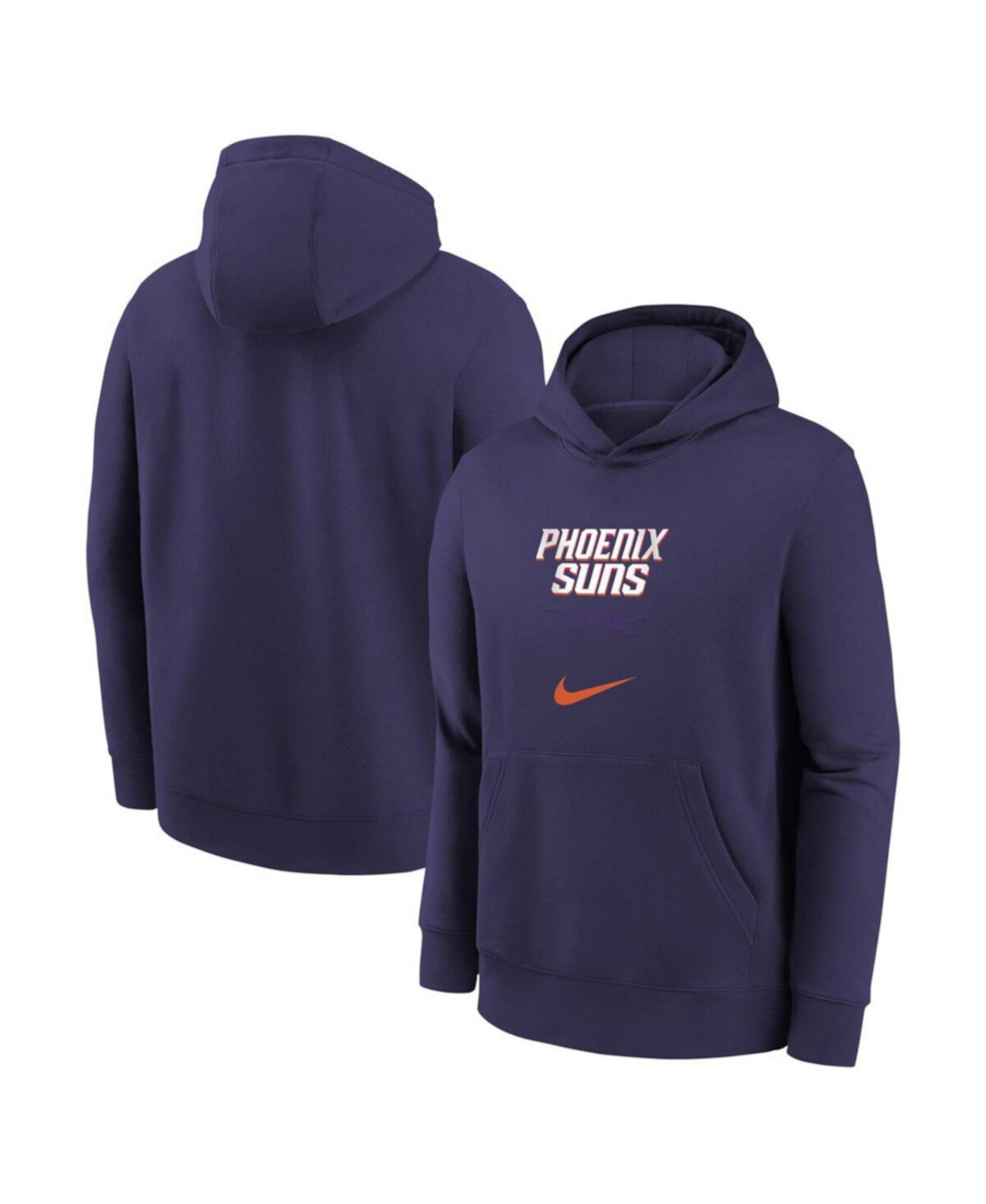 Детское Худи Nike Essentials Фиолетовое с Принтом Phoenix Suns 2023/24 City Edition Nike