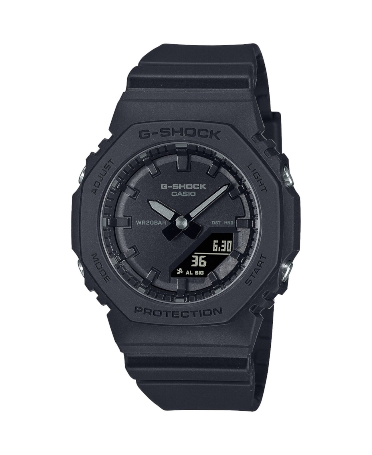 Unisex Japanese Quartz Black Resin Watch, 40.2mm, GMAP2100BB1A G-Shock