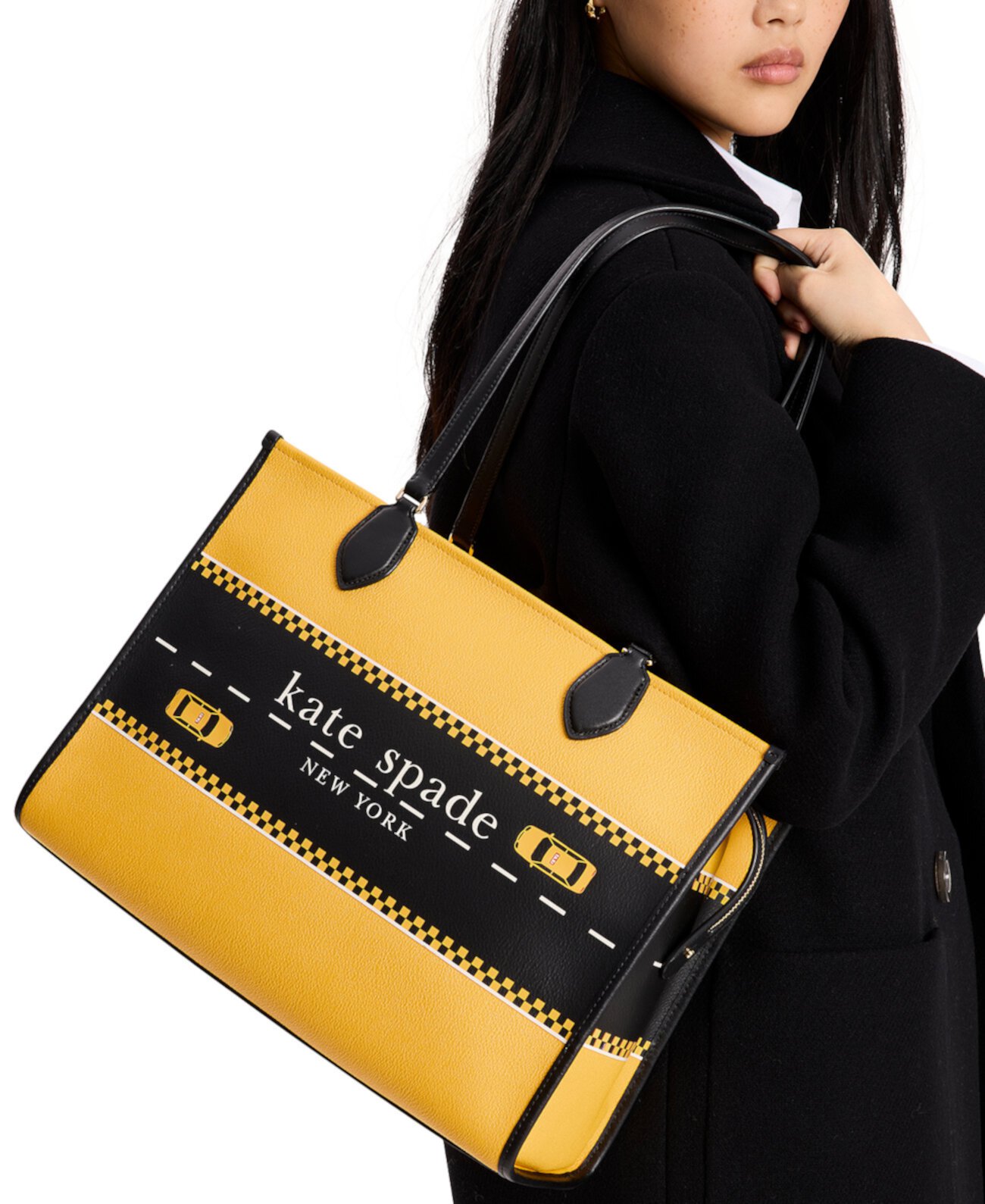 Сумка через плечо Kate Spade New York Manhattan Taxi Printed PVC Large Kate Spade New York