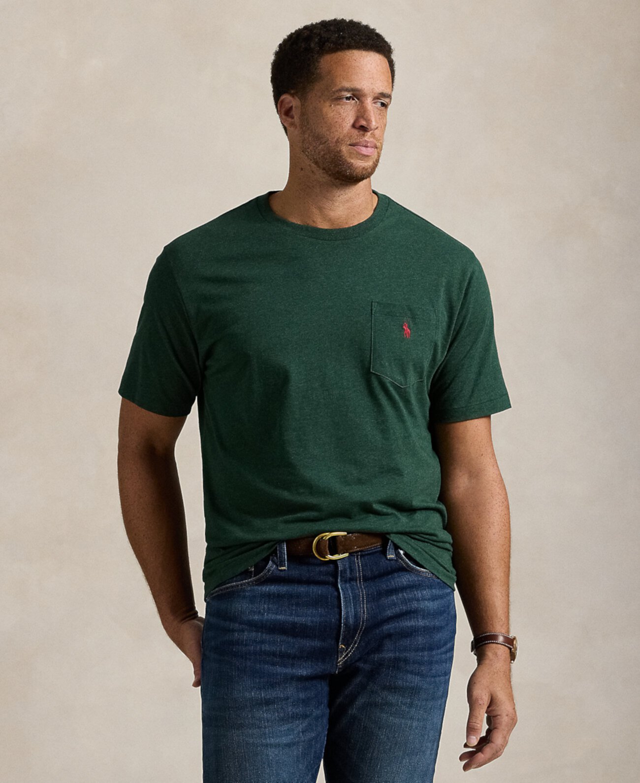 Мужская Футболка Polo Ralph Lauren Big & Tall с Карманом Polo Ralph Lauren