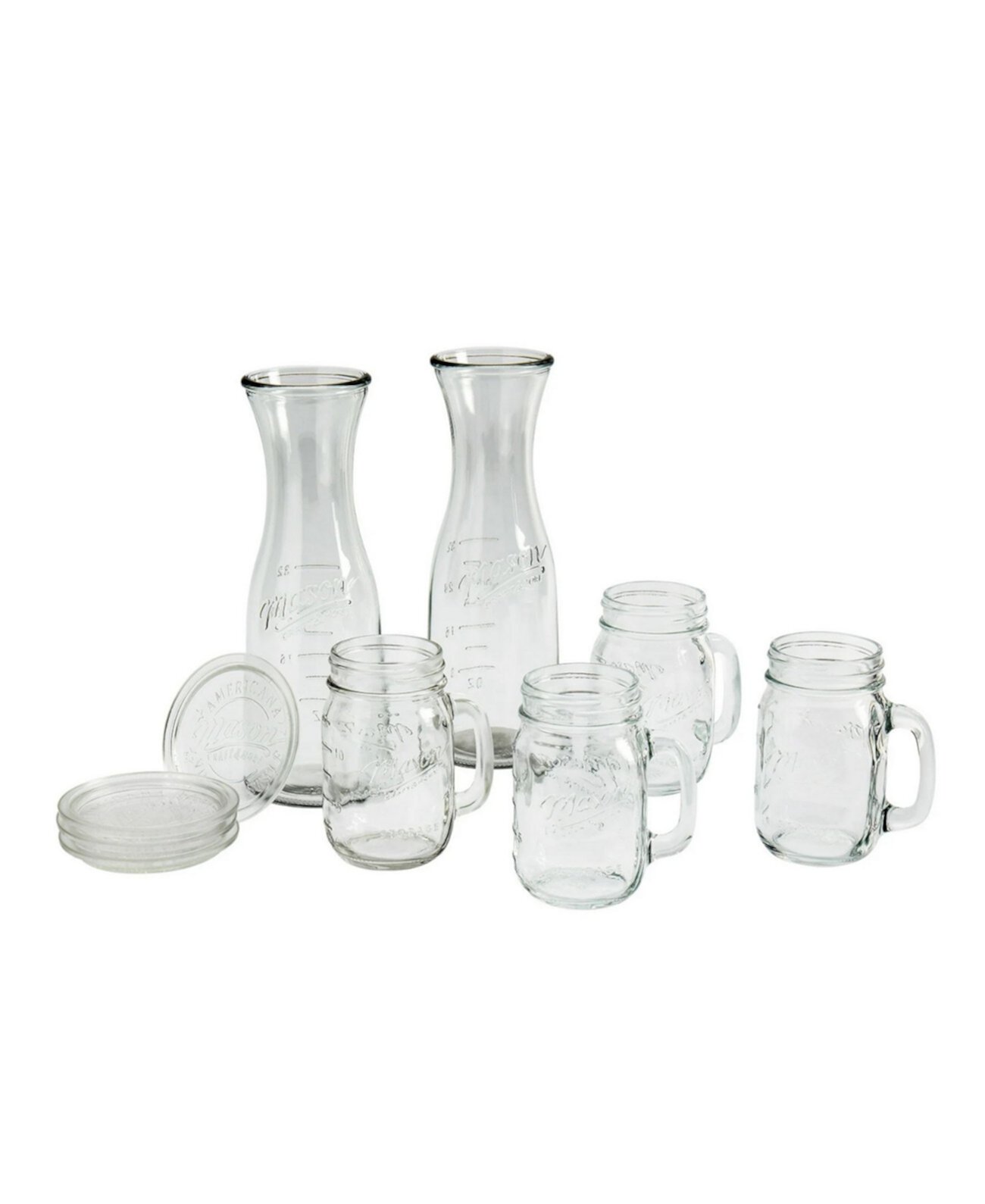 Glass Drinkware Set, 10-piece Mason Craft & More