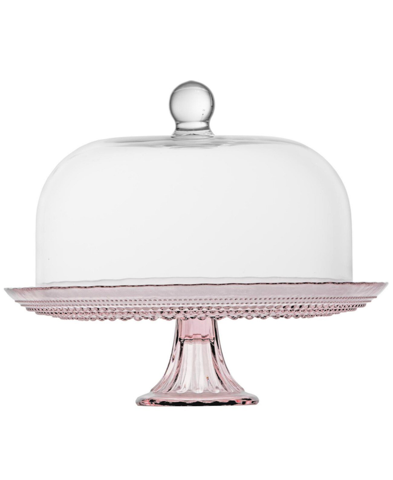 Jupiter Pink 13" Cake Stand and Dome Set Fortessa