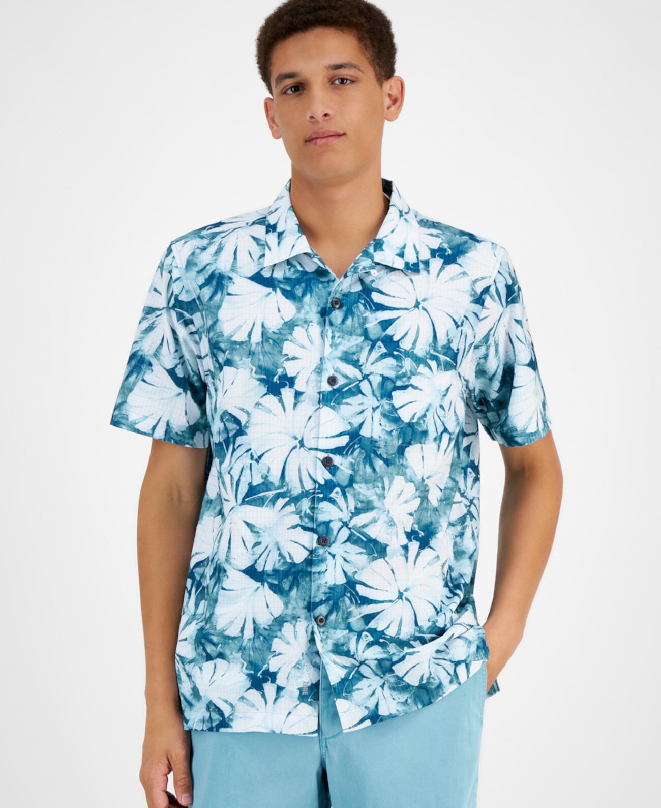 Мужская Повседневная рубашка Tommy Bahama Coastal Laguna Breeze Floral Tommy Bahama