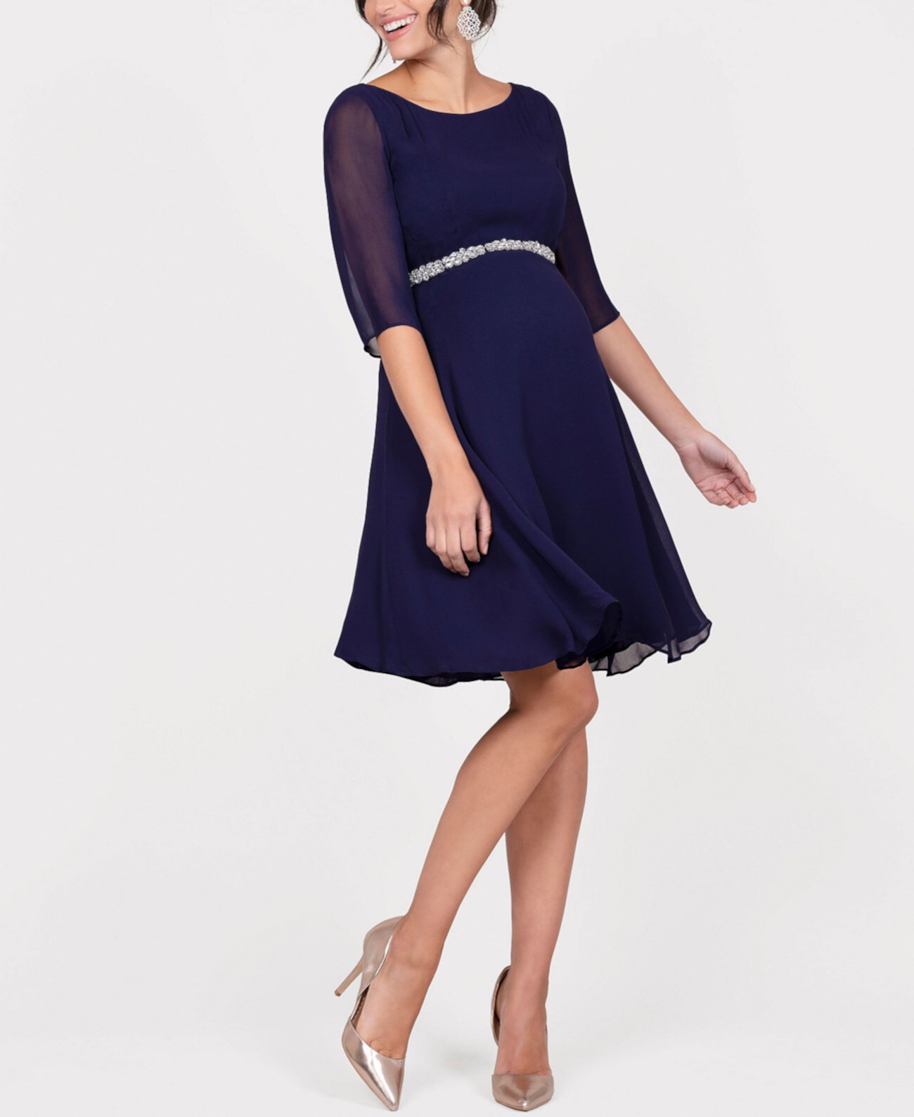 Women's Beaded Maternity Cocktail Dress Seraphine