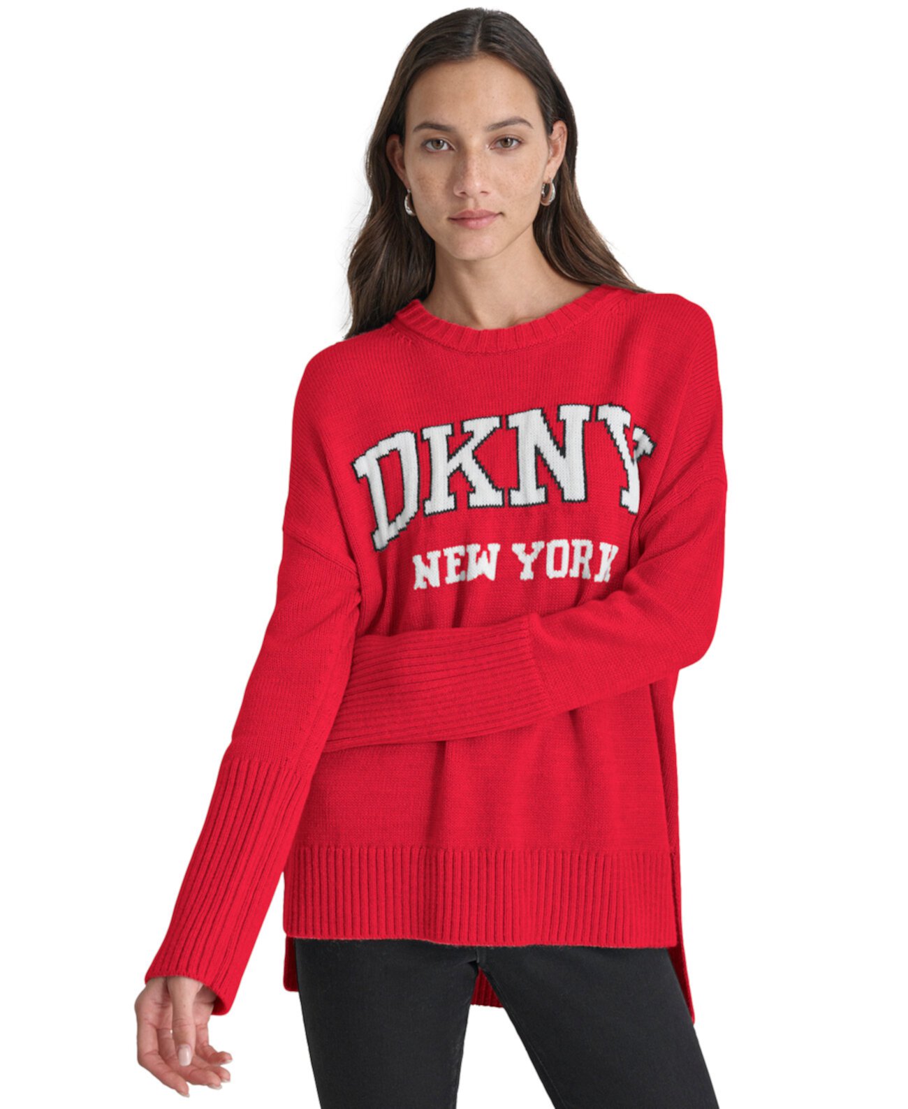 Women's Varsity Logo Crewneck Sweater DKNY