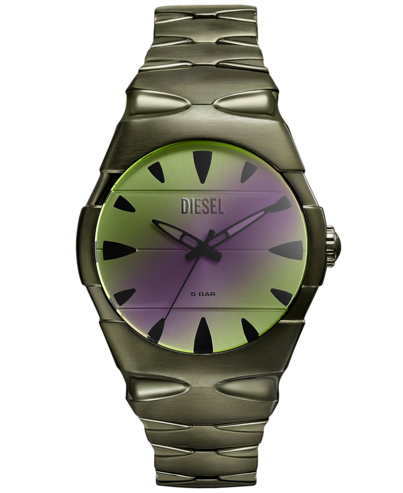 Men's D-Sruptor Quartz Three-Hand Green Stainless Steel 42mm Diesel