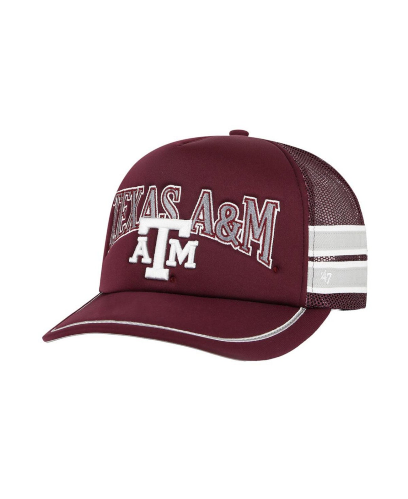 Бейсболка '47 Brand Мужская бордовая Texas A M Aggies Sideband Trucker регулируемая '47 Brand