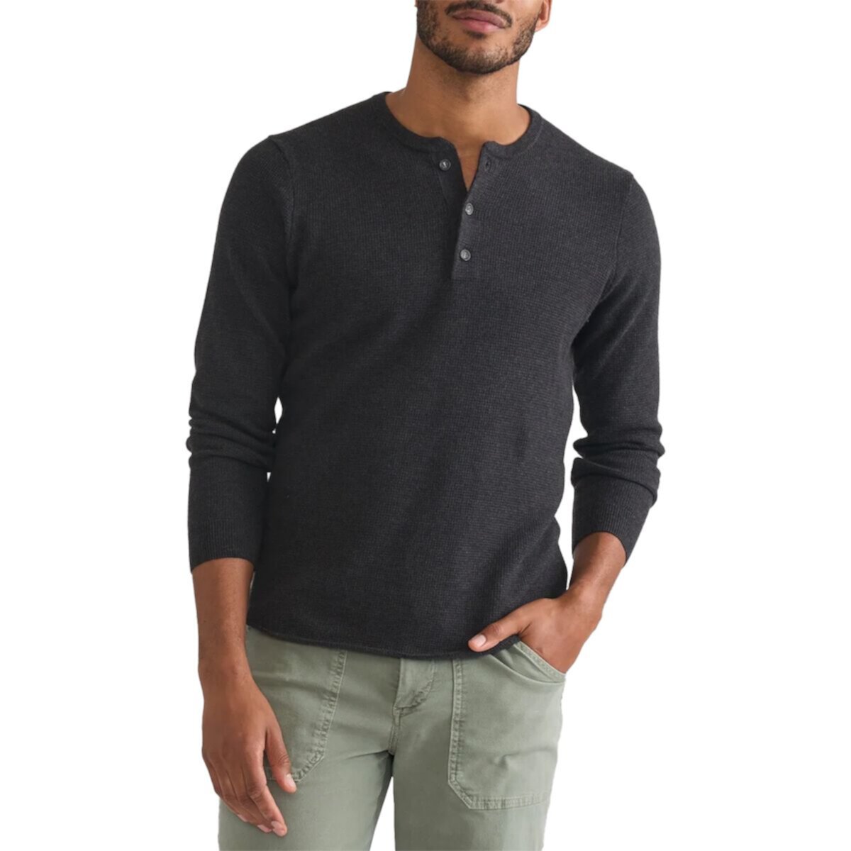 Мужской Лонгслив Marine Layer Sweater Henley Marine Layer