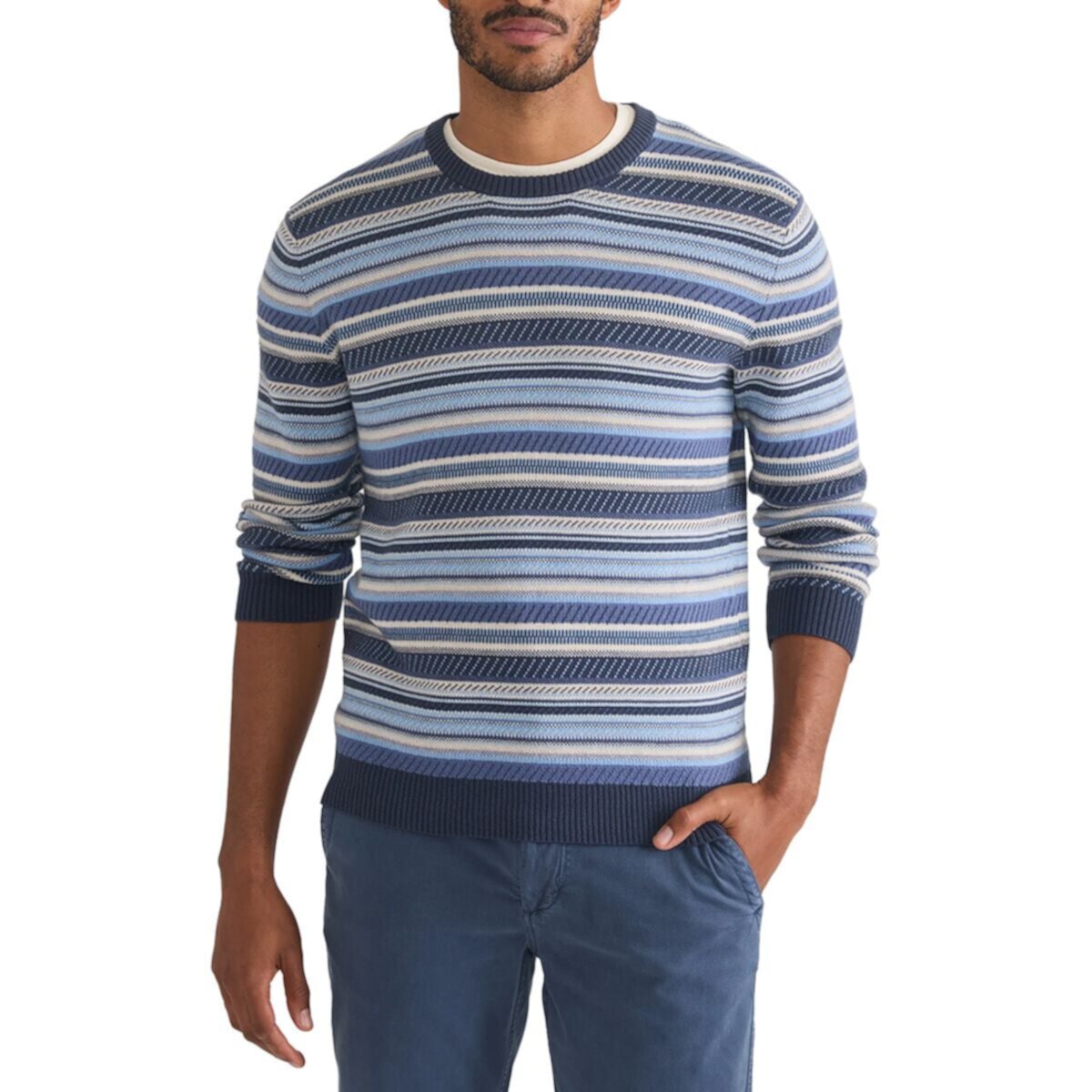 Мужской Свитер Marine Layer Double Knit Jacquard Marine Layer