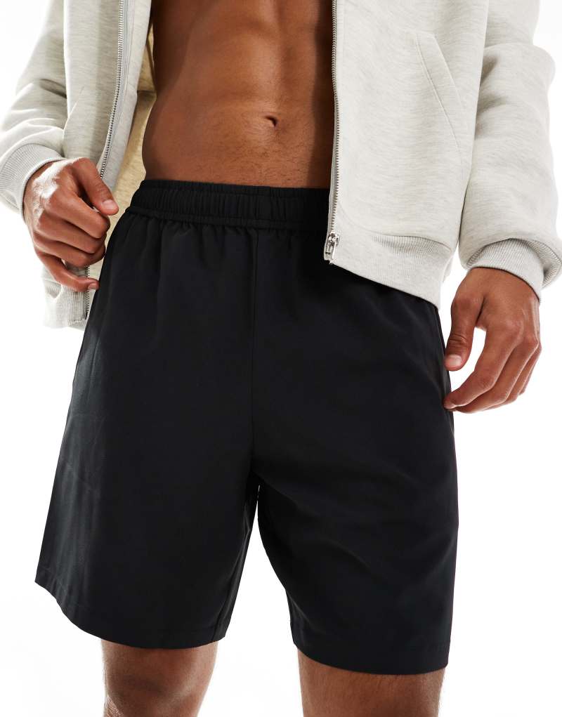 ASOS 4505 Icon 7 inch quick dry training shorts with zip pockets in black ASOS 4505