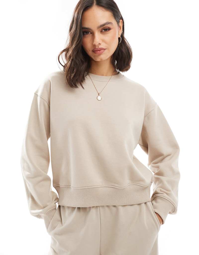 Stradivarius round neck sweater in beige - part of a set Stradivarius