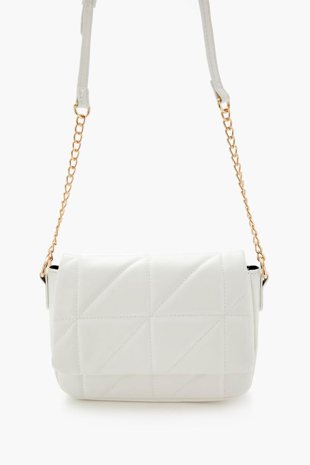 Quilted Faux Leather Crossbody Bag FOREVER21