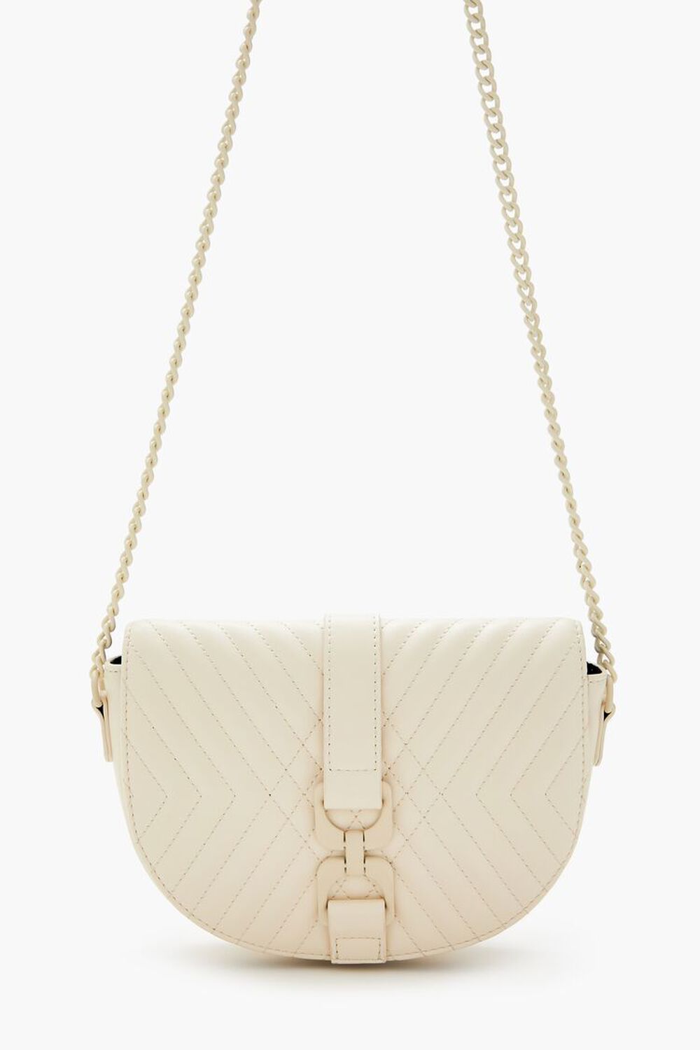 Quilted Crescent Crossbody Bag FOREVER21