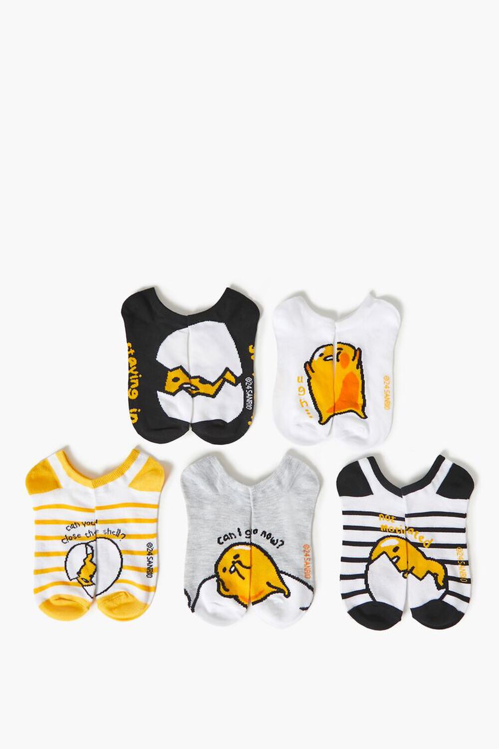 Женские носки FOREVER21 Набор Gudetama - 5 штук FOREVER21