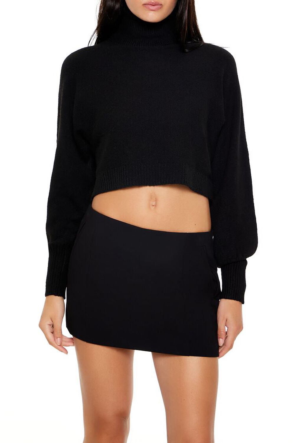 Женская Водолазка FOREVER21 Cropped Turtleneck Sweater FOREVER21