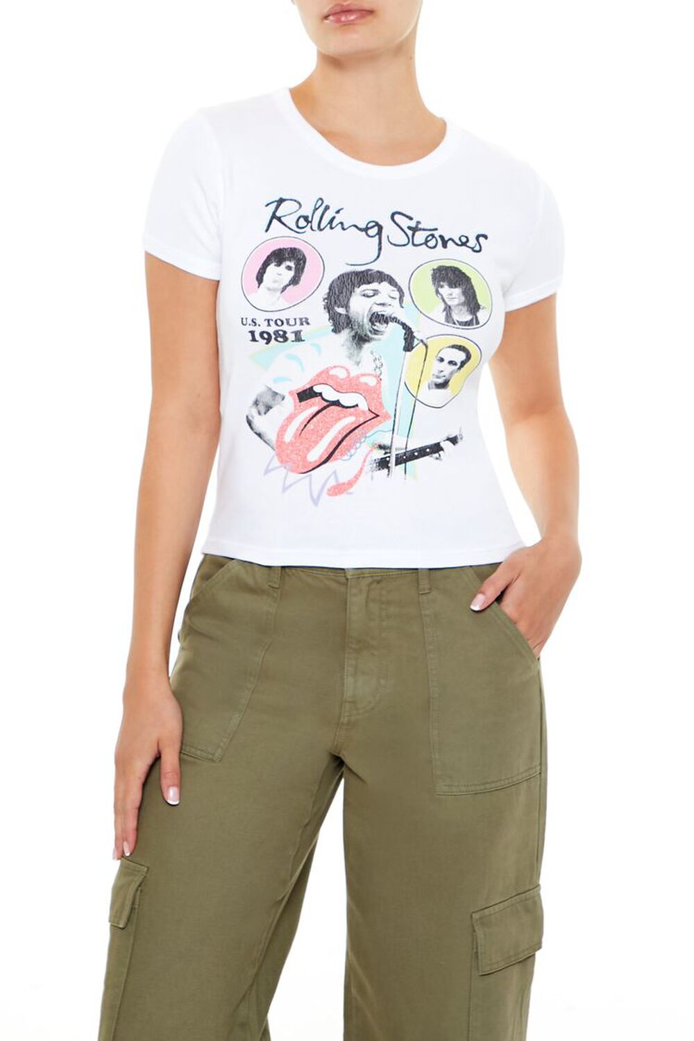 Rolling Stones Graphic Baby Tee FOREVER21