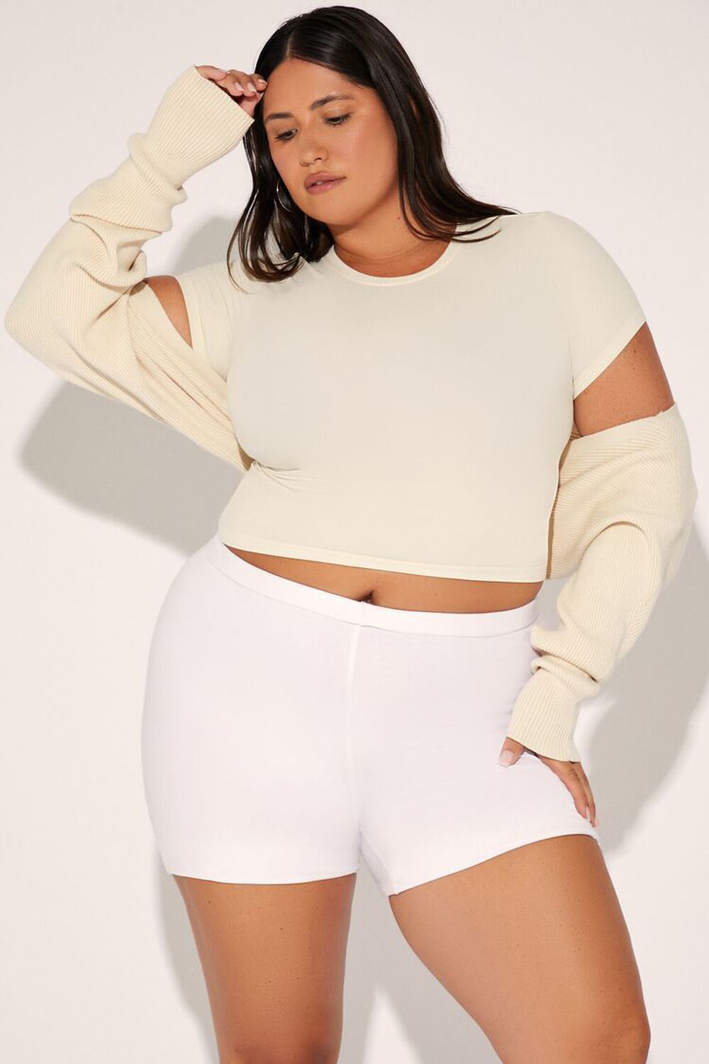 Plus Size Seamless Crew Tee FOREVER21