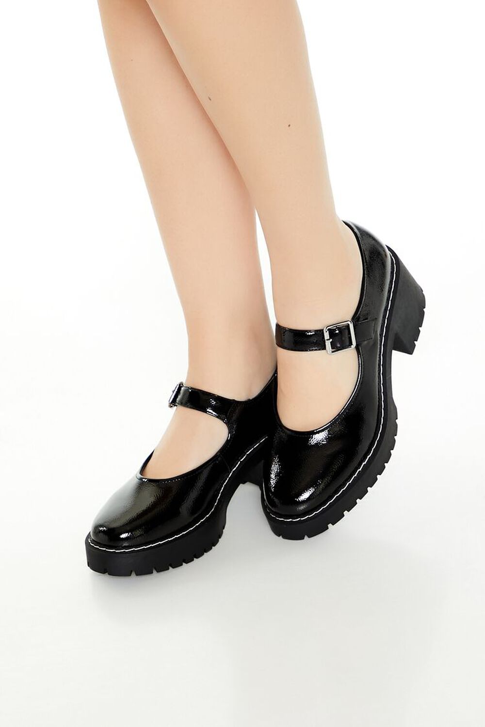 Женские Лодочки FOREVER21 Faux Patent Leather Mary Jane FOREVER21