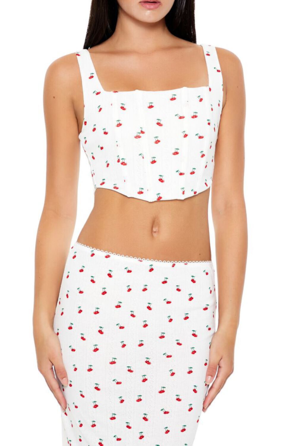 Женский Корсет FOREVER21 Cherry Print FOREVER21