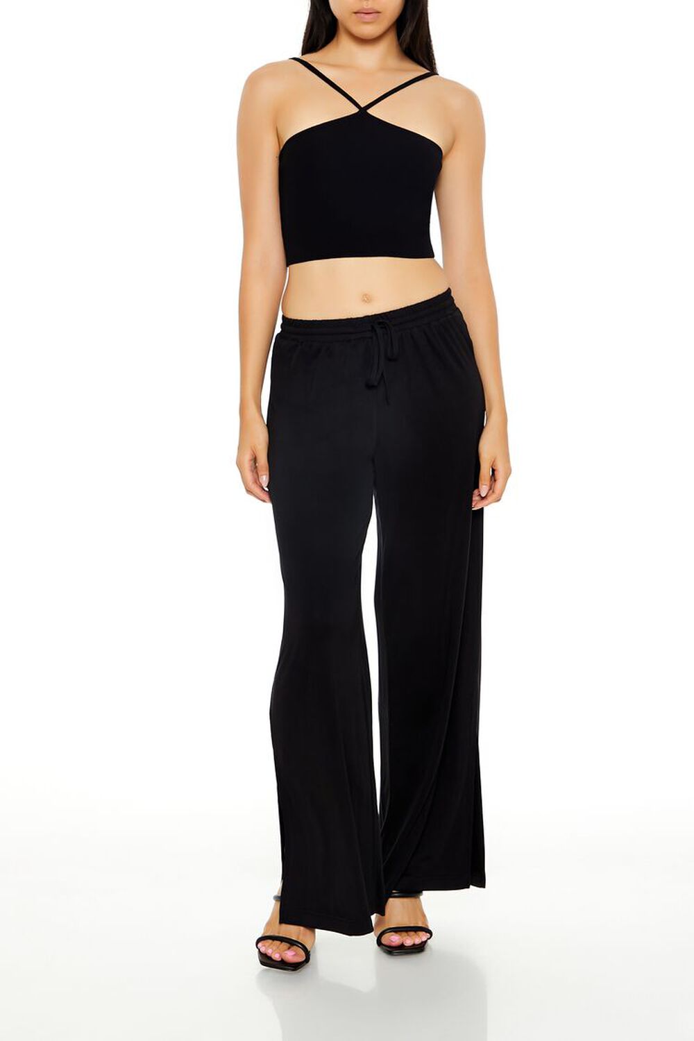 High-Rise Wide-Leg Pants FOREVER21