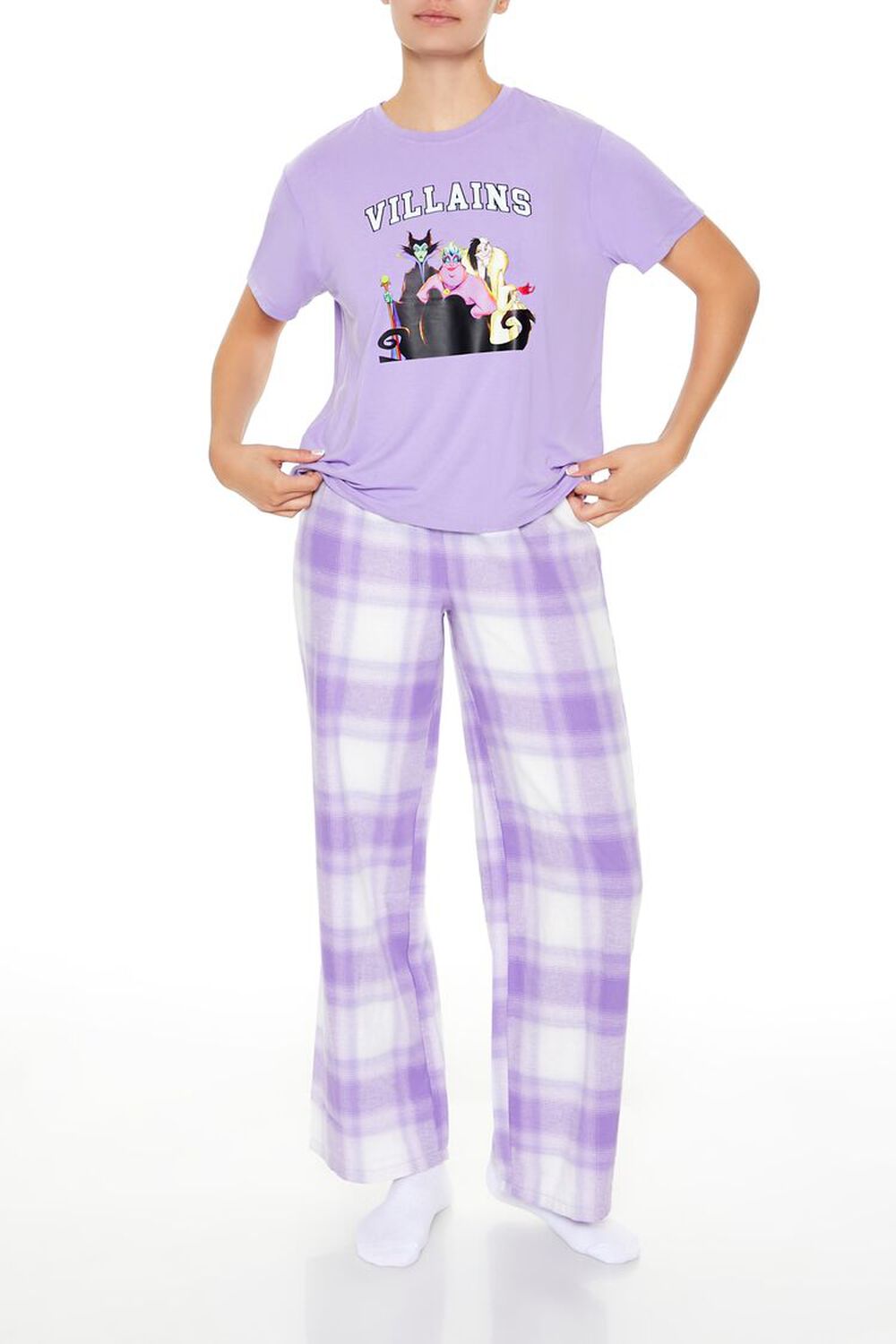 Женская Пижама FOREVER21 Disney Villains Tee & Pants FOREVER21