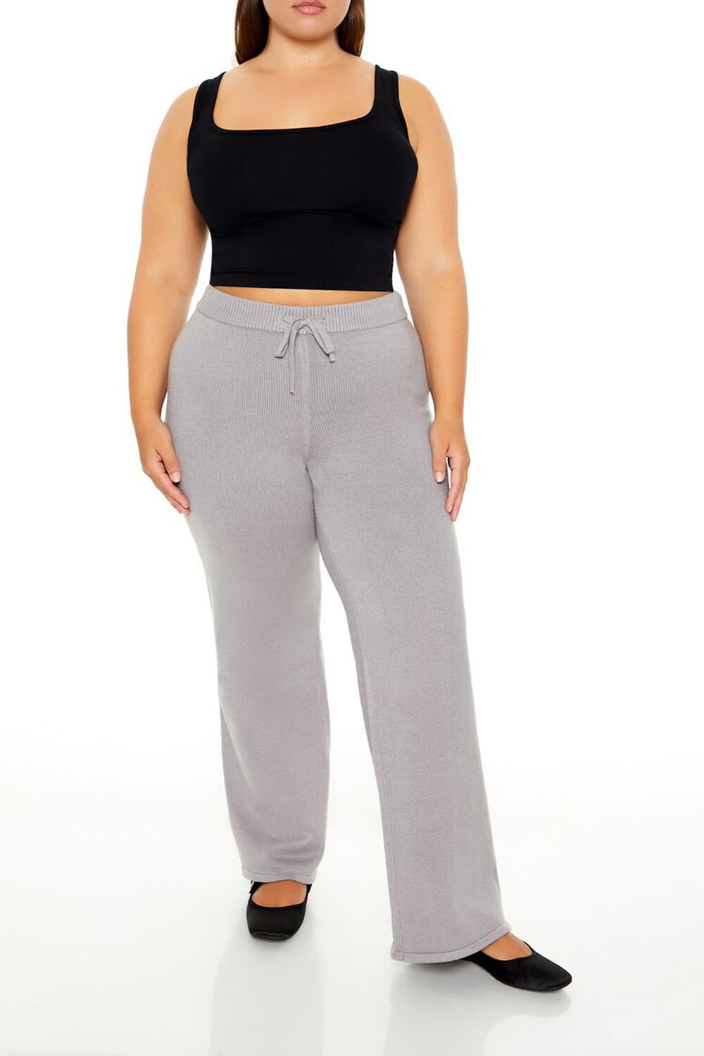 Plus Size Sweater-Knit Pants FOREVER21