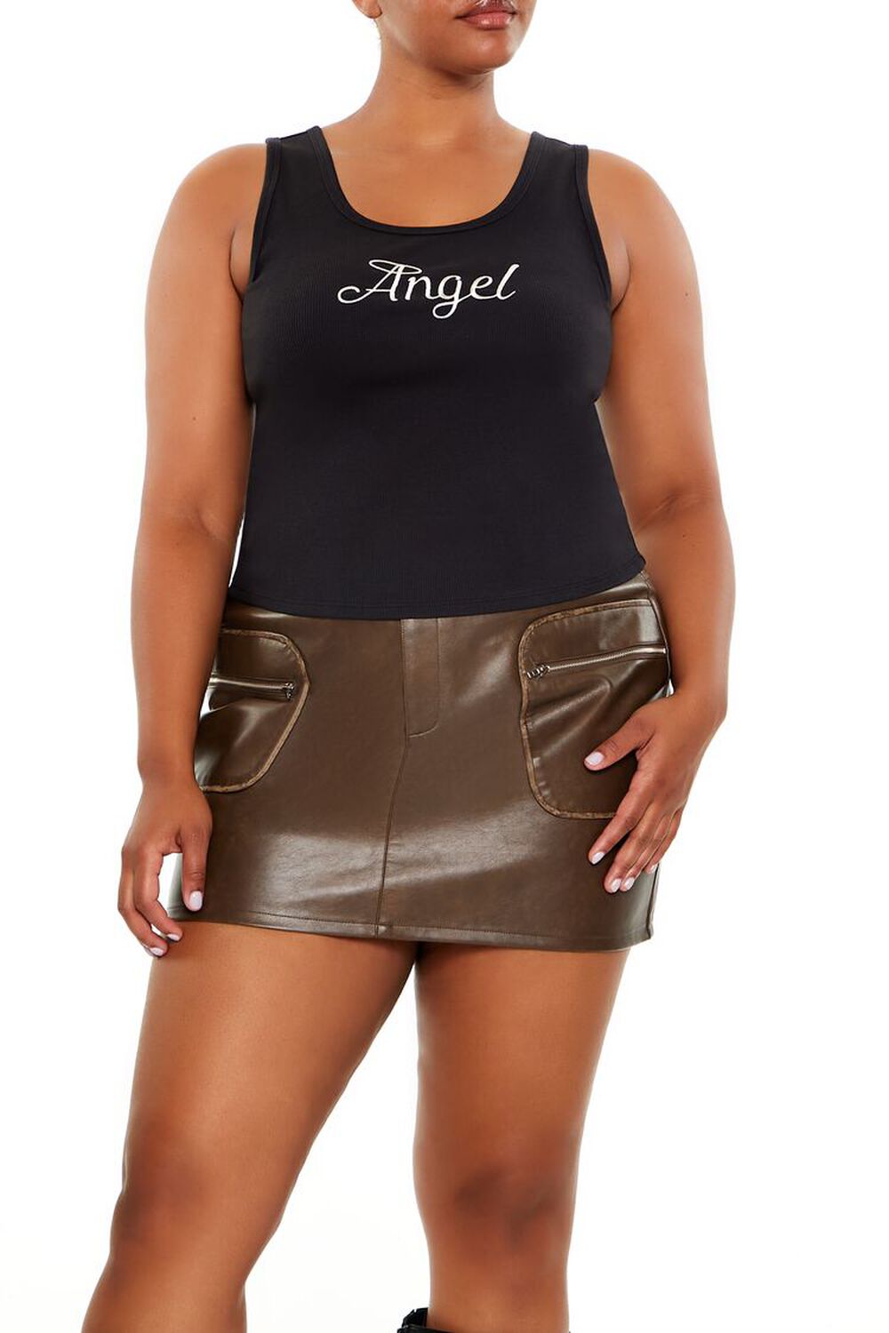 Plus Size Angel Devil Tank Top FOREVER21