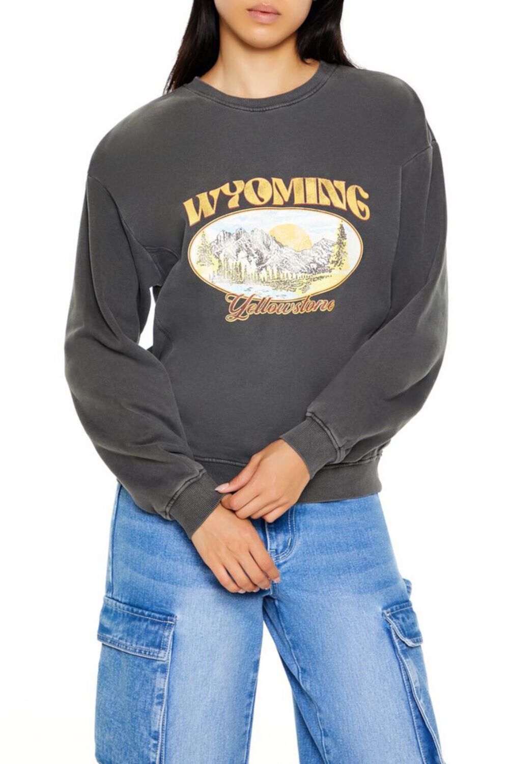 Женская Толстовка FOREVER21 Wyoming Yellowstone FOREVER21