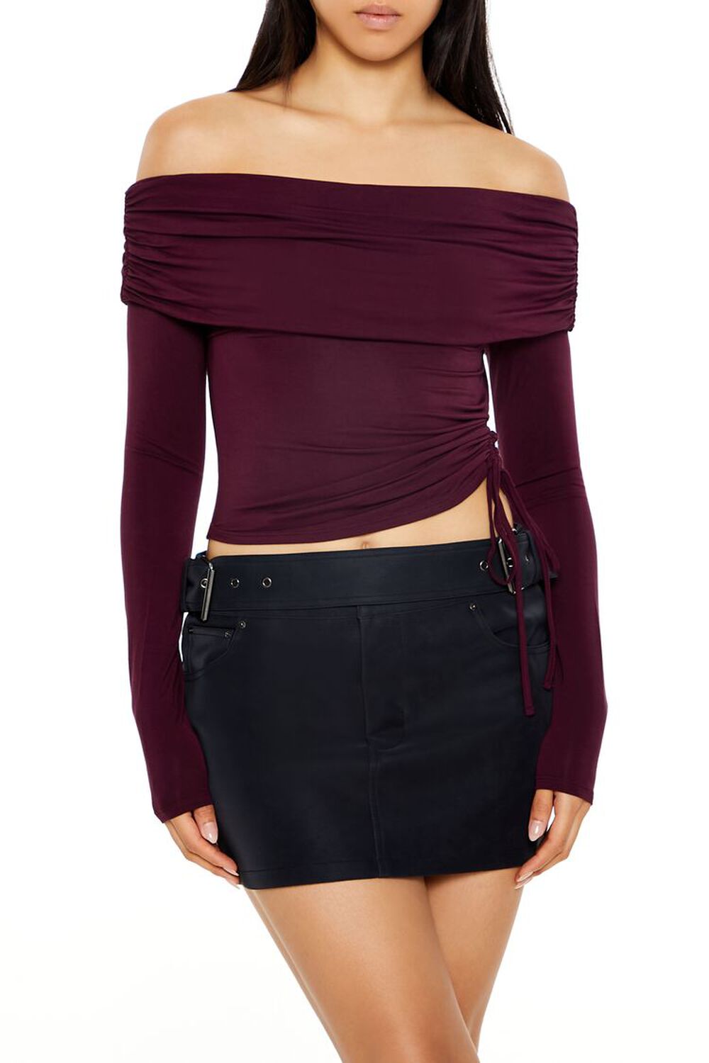 Off-The-Shoulder Crop Top FOREVER21