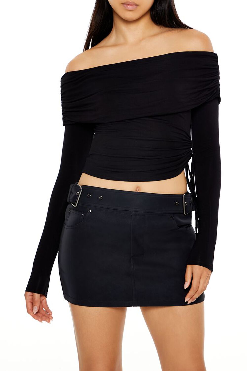 Off-The-Shoulder Crop Top FOREVER21