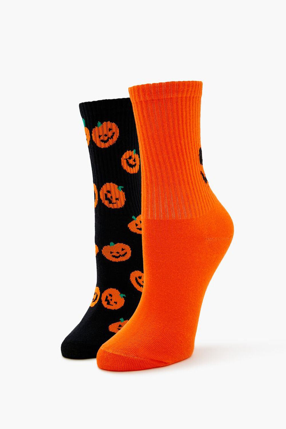 Женские Носки FOREVER21 Jack-O-Lantern Crew Socks Set - 2 Pack FOREVER21