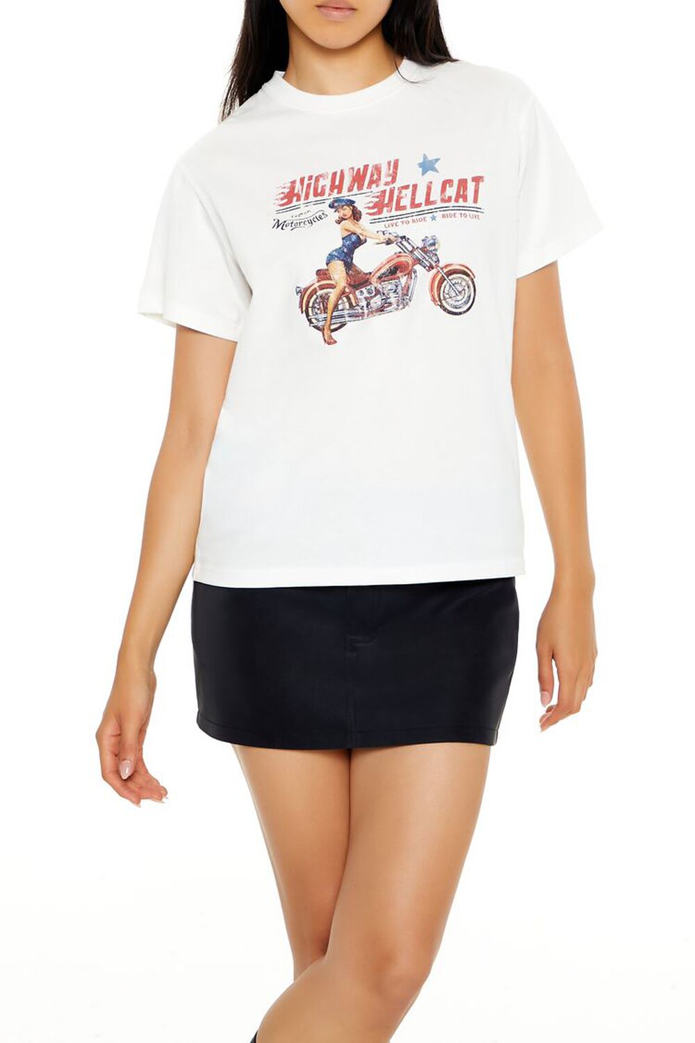 Highway Hellcat Motorcycle Tee FOREVER21