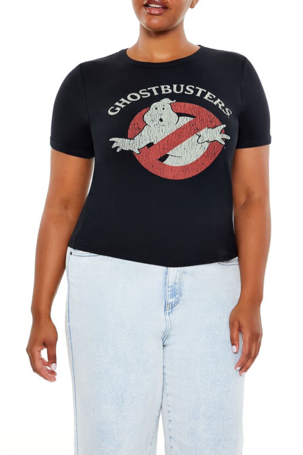 Женская Футболка Forever21 Плюс Сайз Ghostbusters FOREVER21