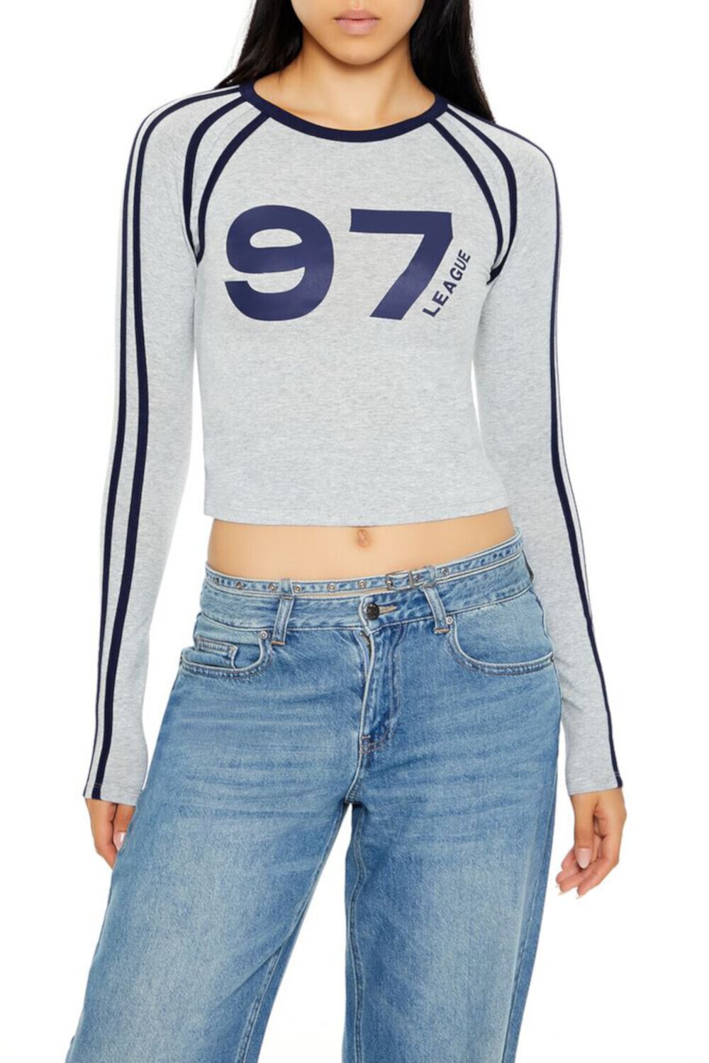 97 League Graphic Crop Top FOREVER21